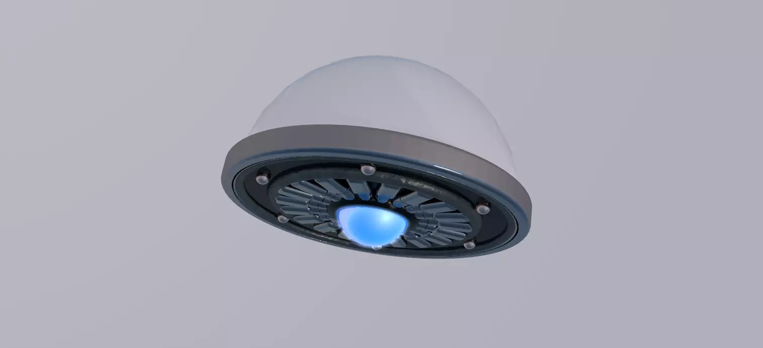 Futuristic Scifi Spaceship 3D model_0