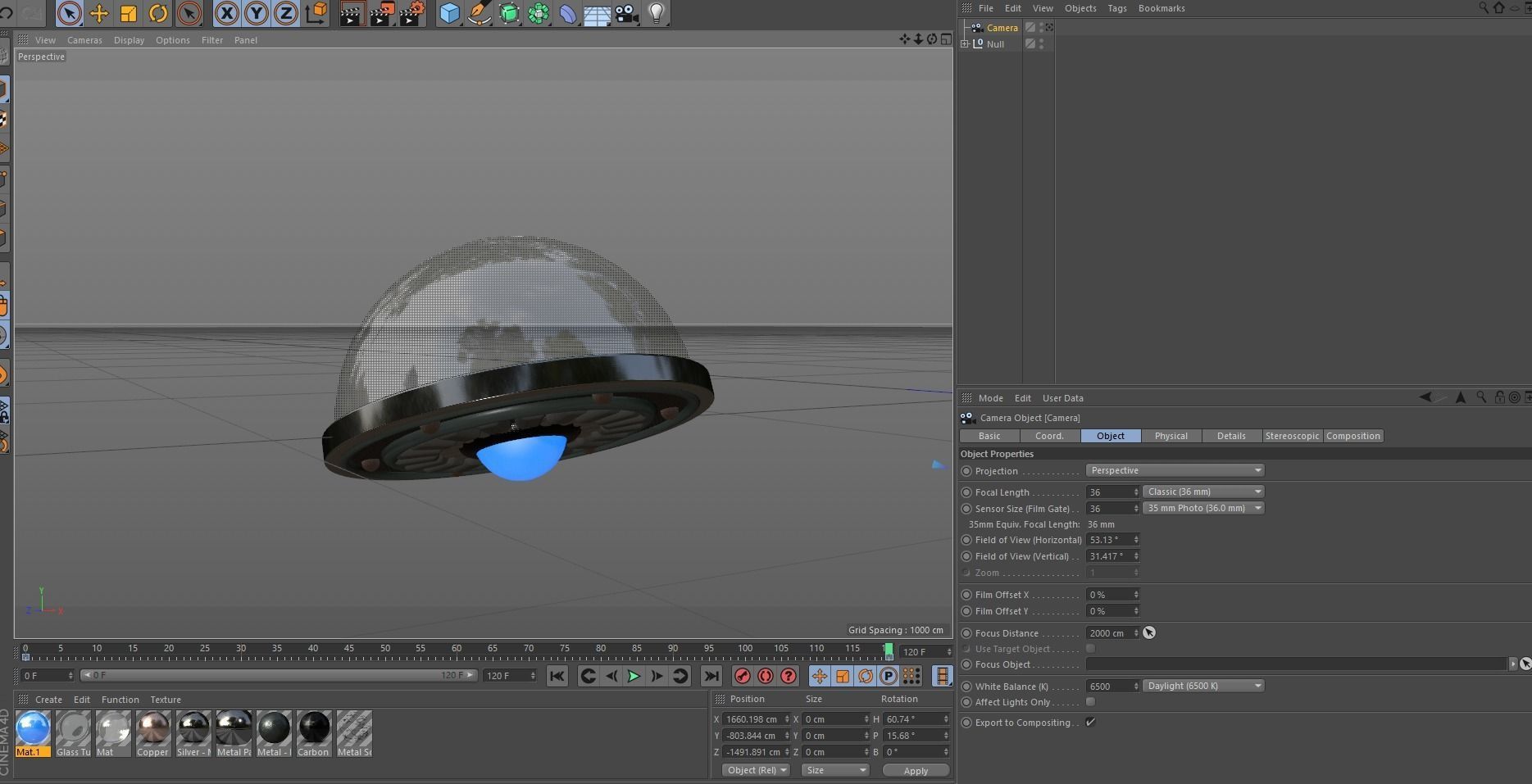 Futuristic Scifi Spaceship 3D model_2