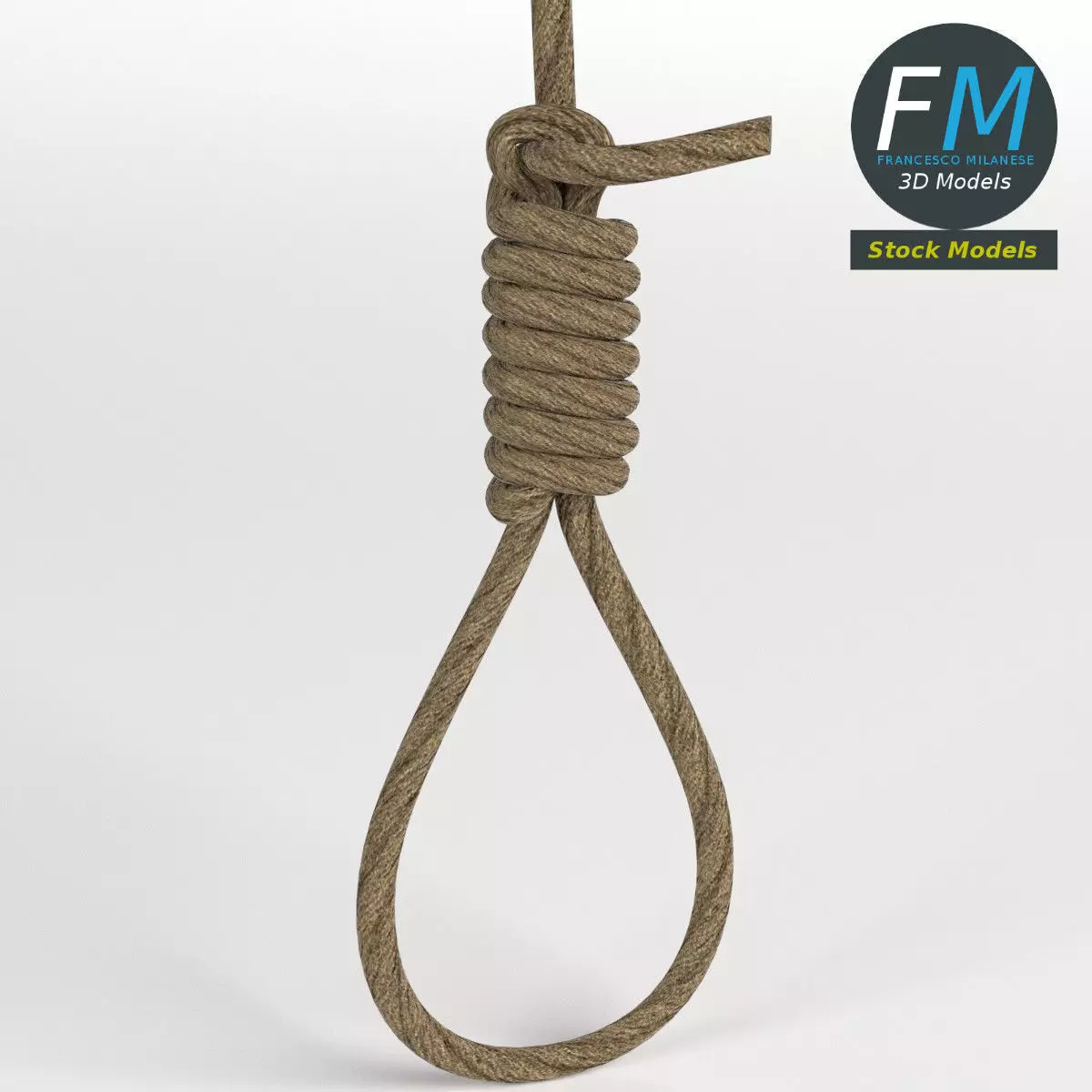 Hangman knot 3D model_0