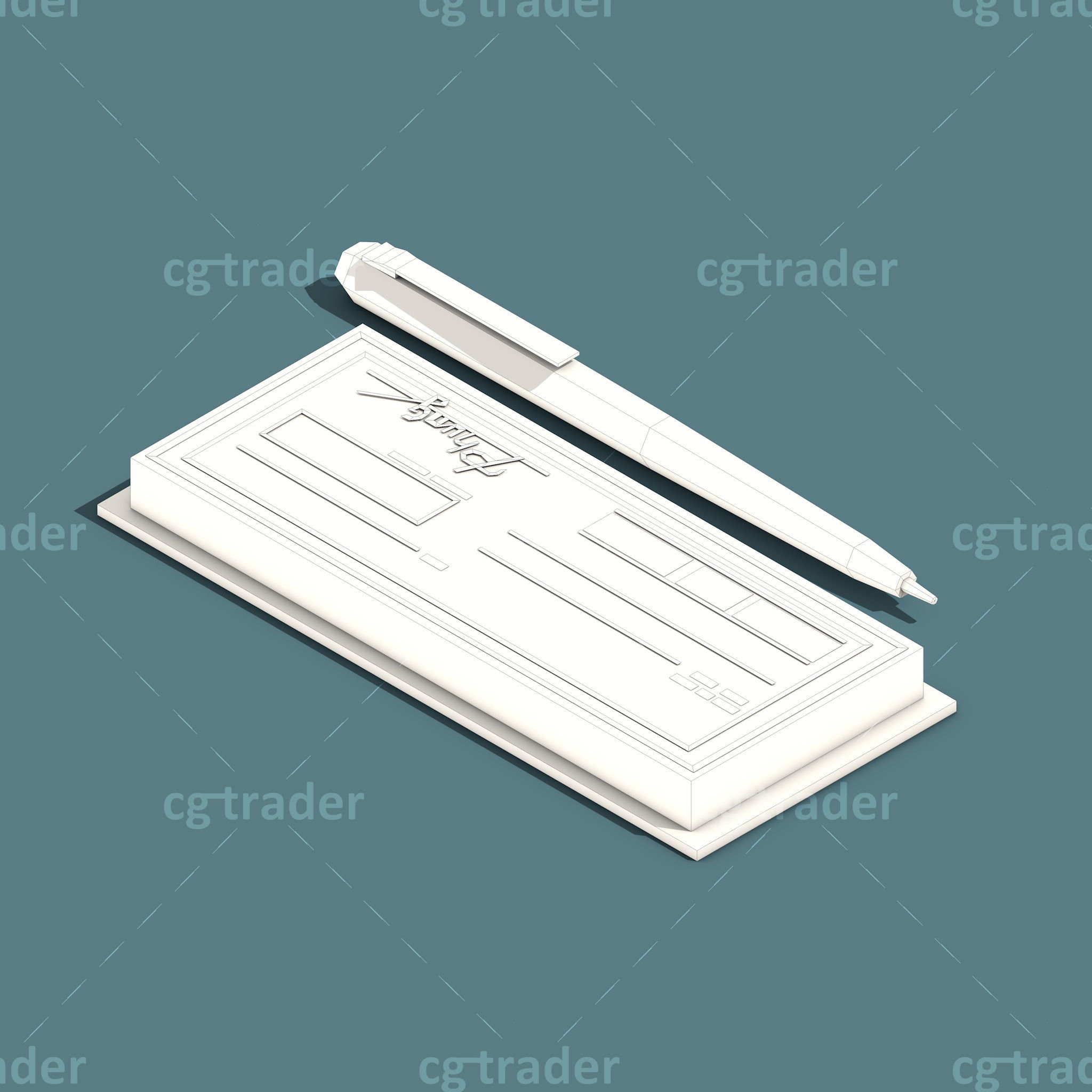 Low Poly Payment Methods Isometric Low-poly 3D model_19