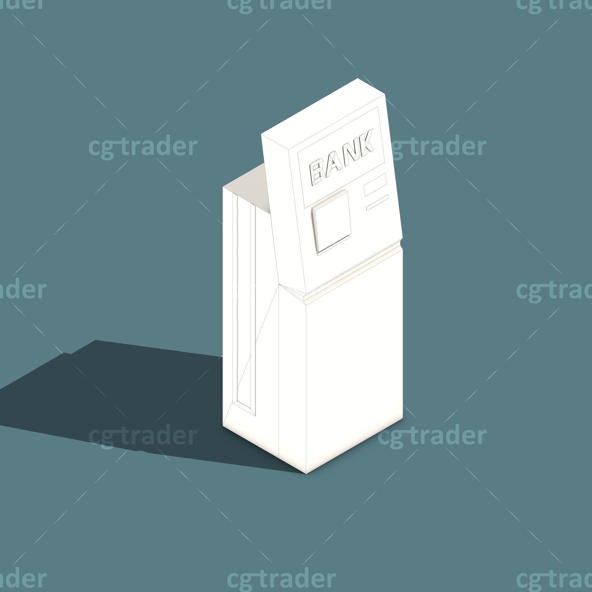Low Poly Payment Methods Isometric Low-poly 3D model_15