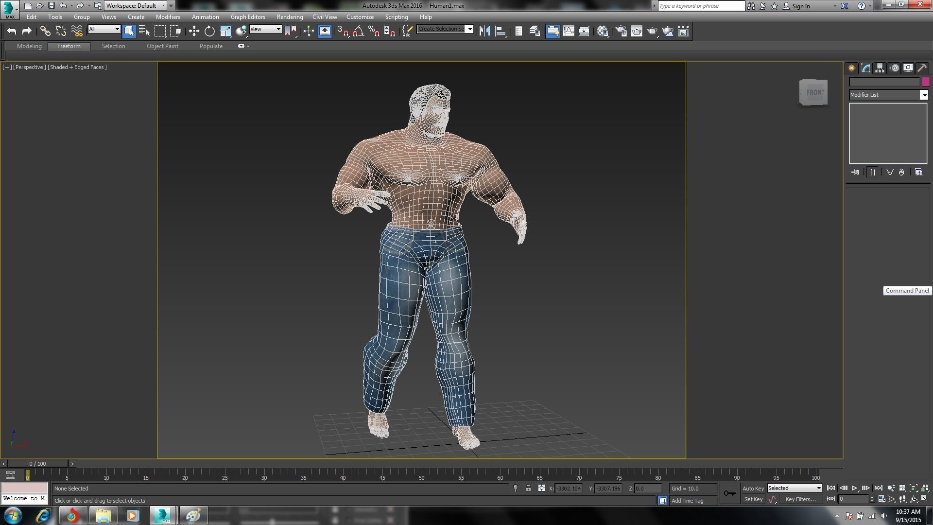 Human Male Tough Fighter rigged and ready for animations Low-poly 3D model_6