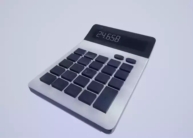 Calculator 3dmodell Low-poly 3D model
