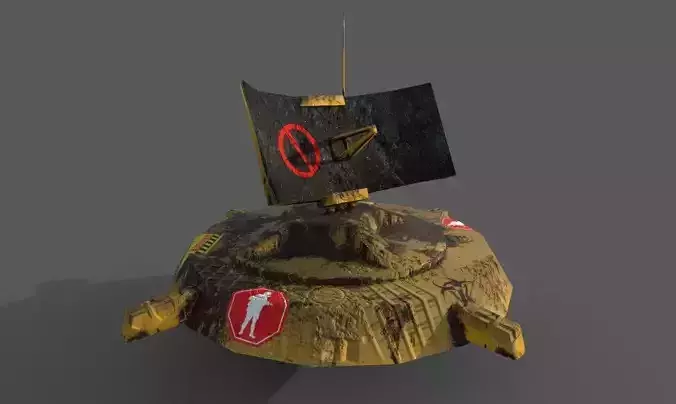 laser gun  Low-poly 3D model