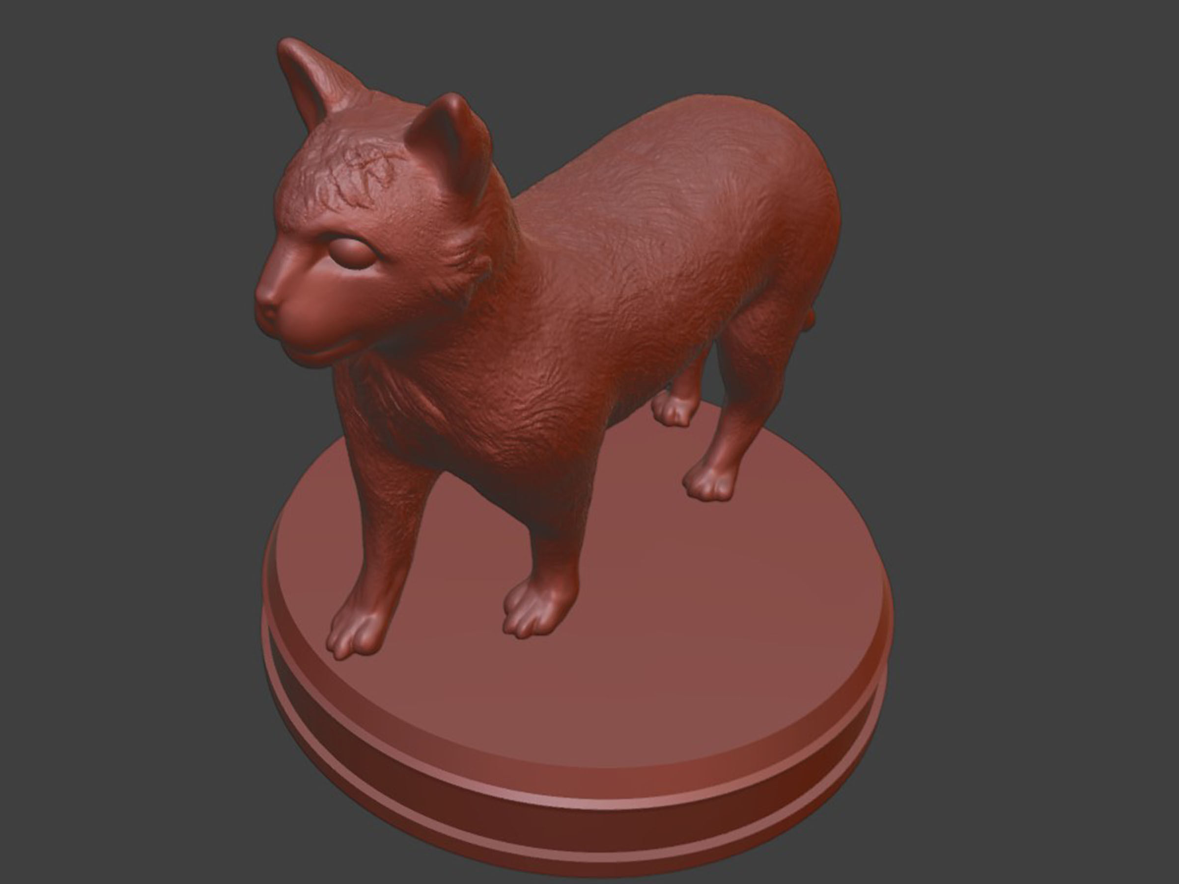 Silver Cat 3D print model_8