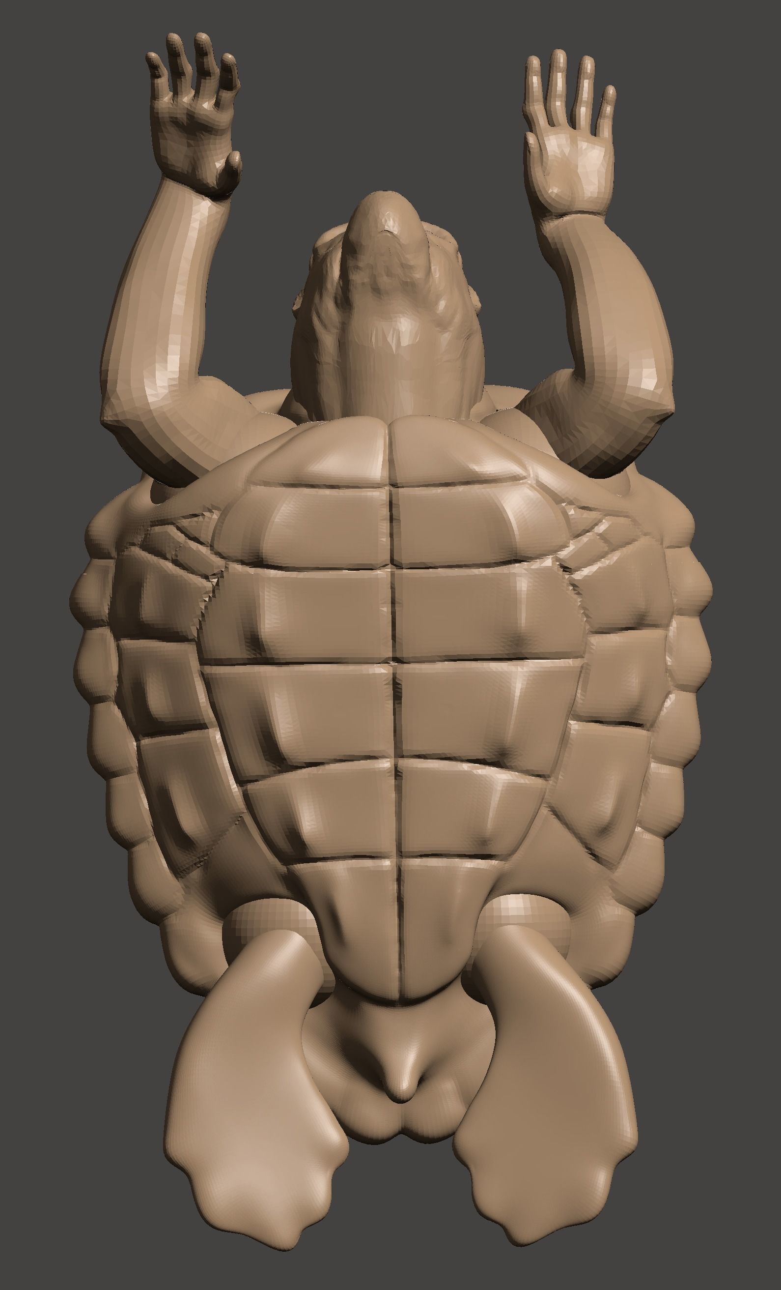 3D Printable Mutant Turtle Monkey 3D print model_2