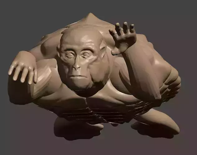 3D Printable Mutant Turtle Monkey