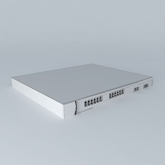 Cisco Catalyst 3550G 24 port switch 3D model_3