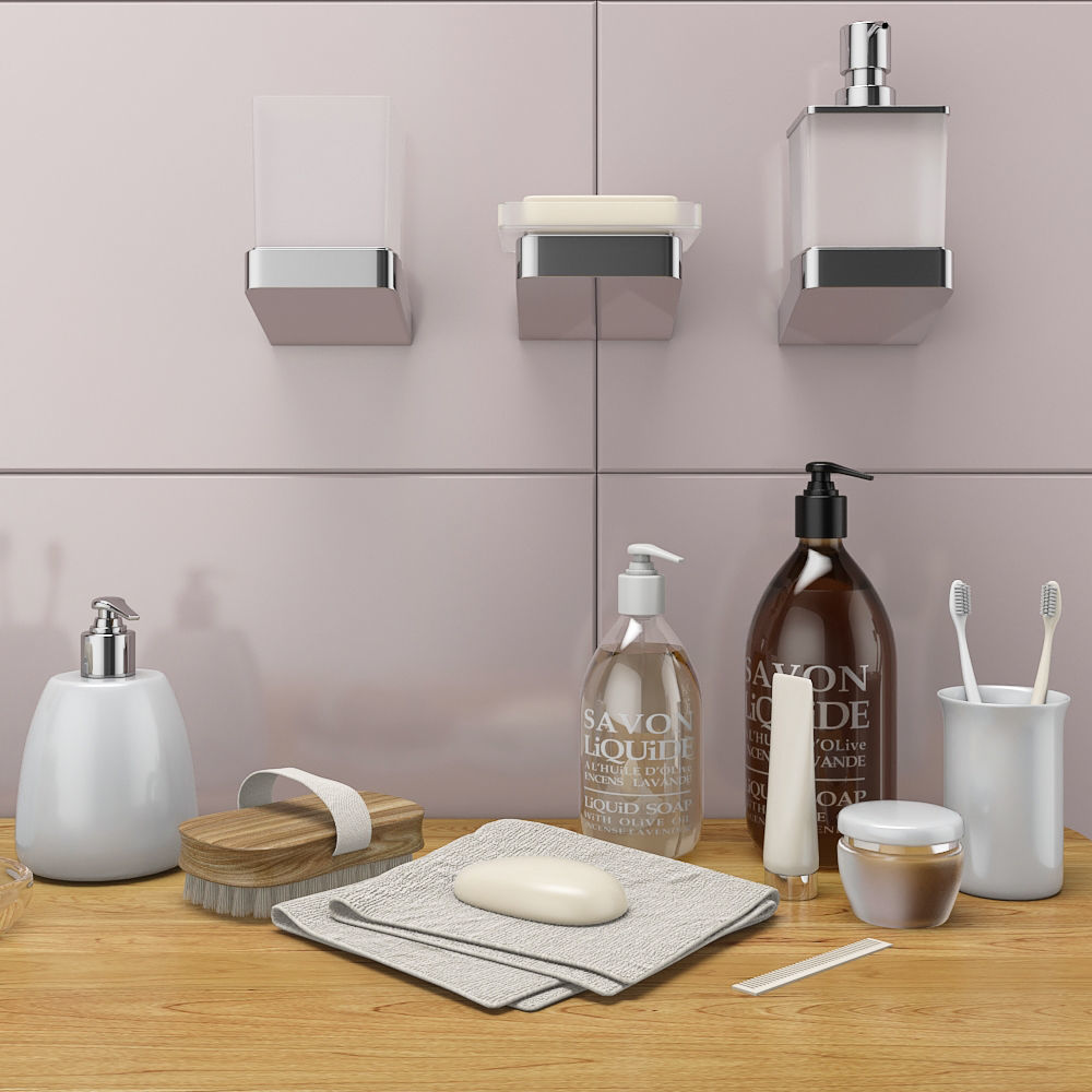 Decorative bathroom set 36 3D model_6