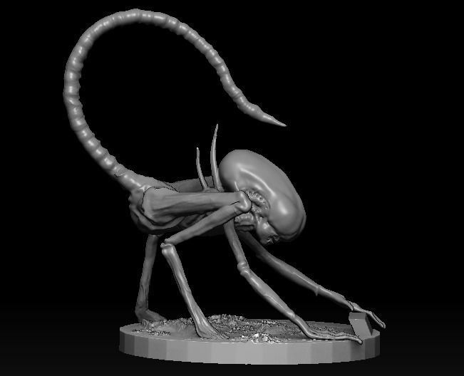 Neoburster Alien Covenant statue 3D model_1