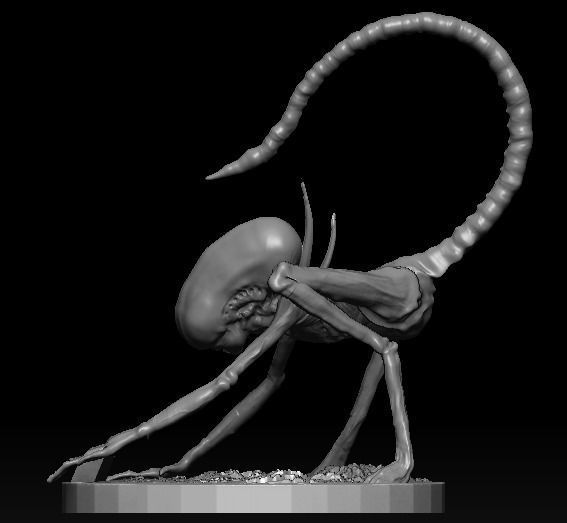Neoburster Alien Covenant statue 3D model_5