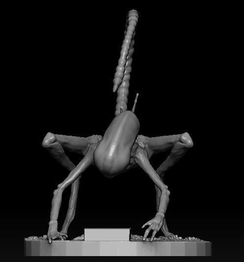 Neoburster Alien Covenant statue 3D model_3