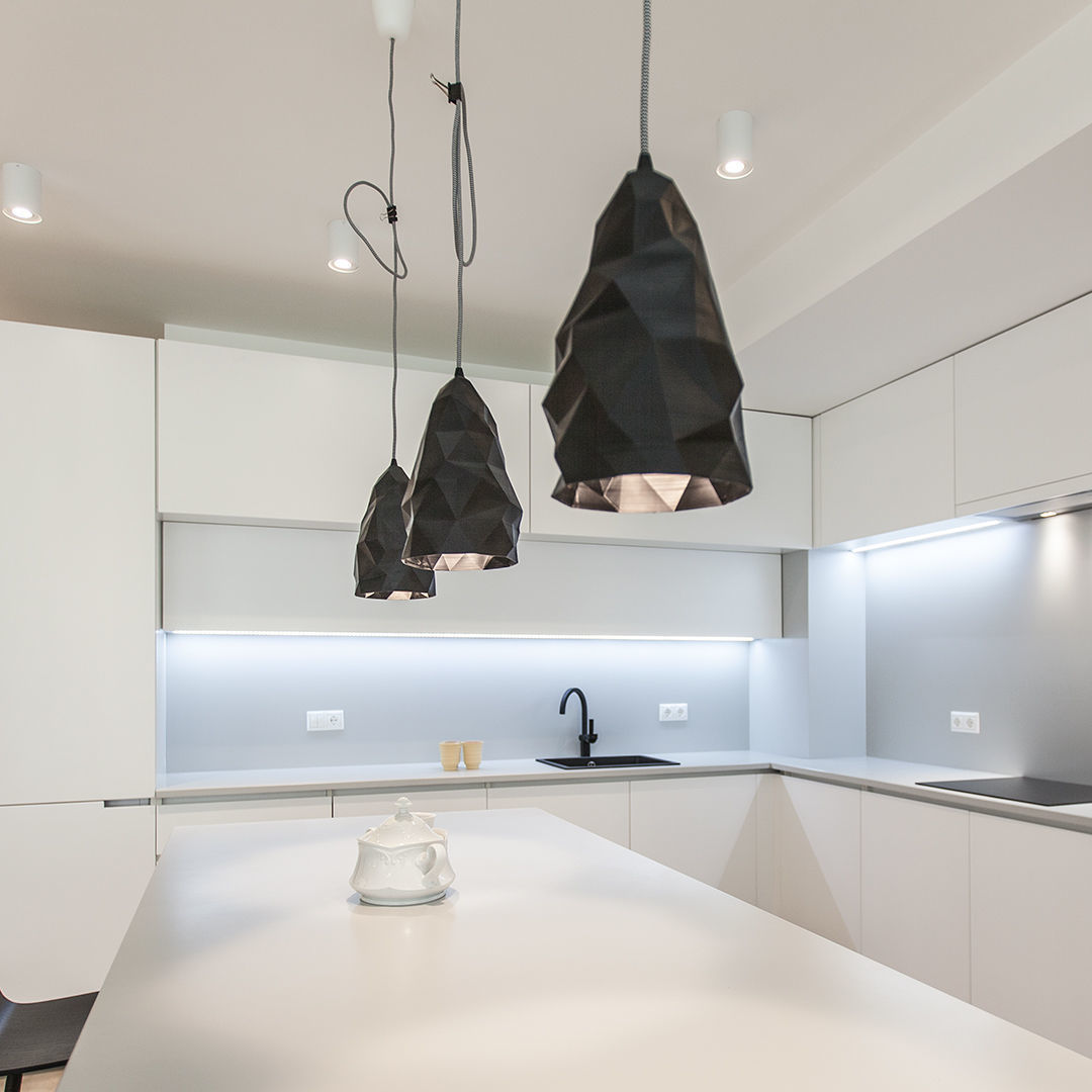 Iceberg and Magma rock Pendant Lights 3D print model_2