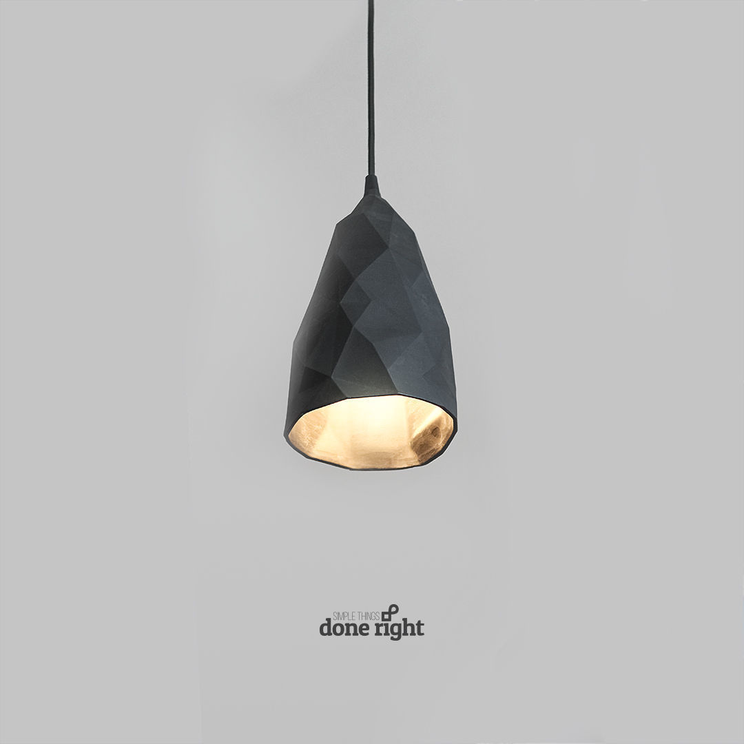 Iceberg and Magma rock Pendant Lights 3D print model_7