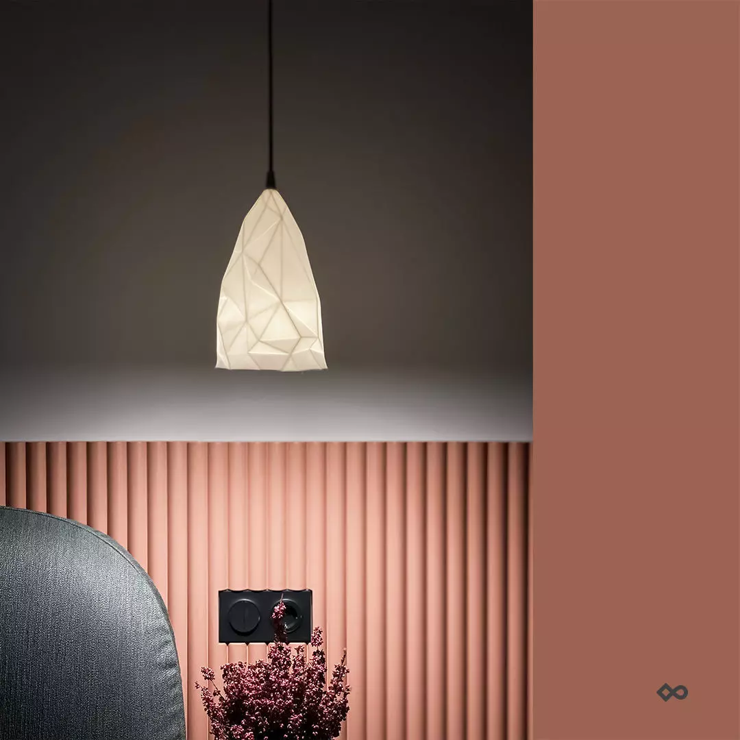 Iceberg and Magma rock Pendant Lights 3D print model_0