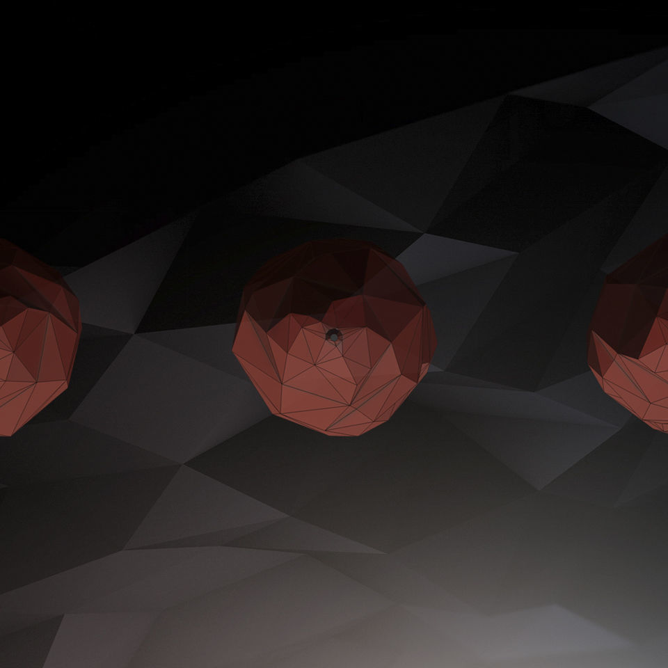 Iceberg and Magma rock Pendant Lights 3D print model_11