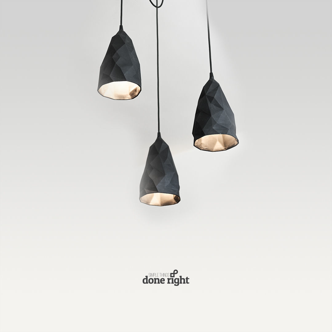 Iceberg and Magma rock Pendant Lights 3D print model_6