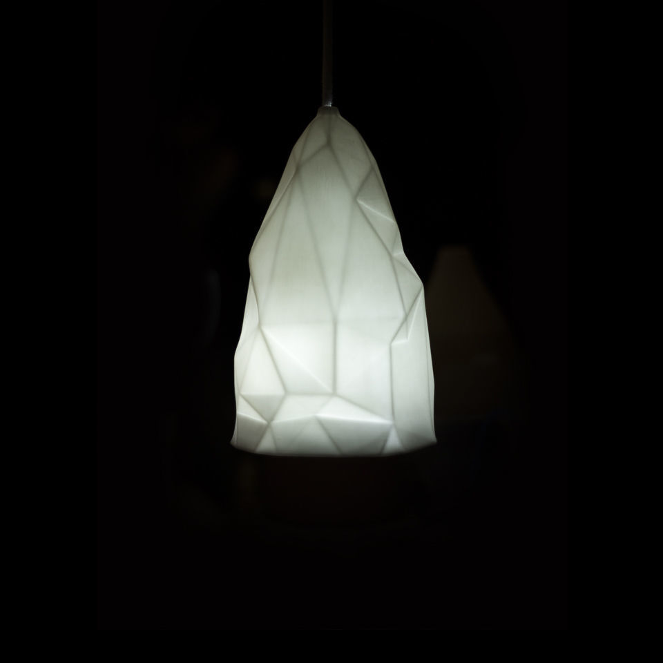 Iceberg and Magma rock Pendant Lights 3D print model_4