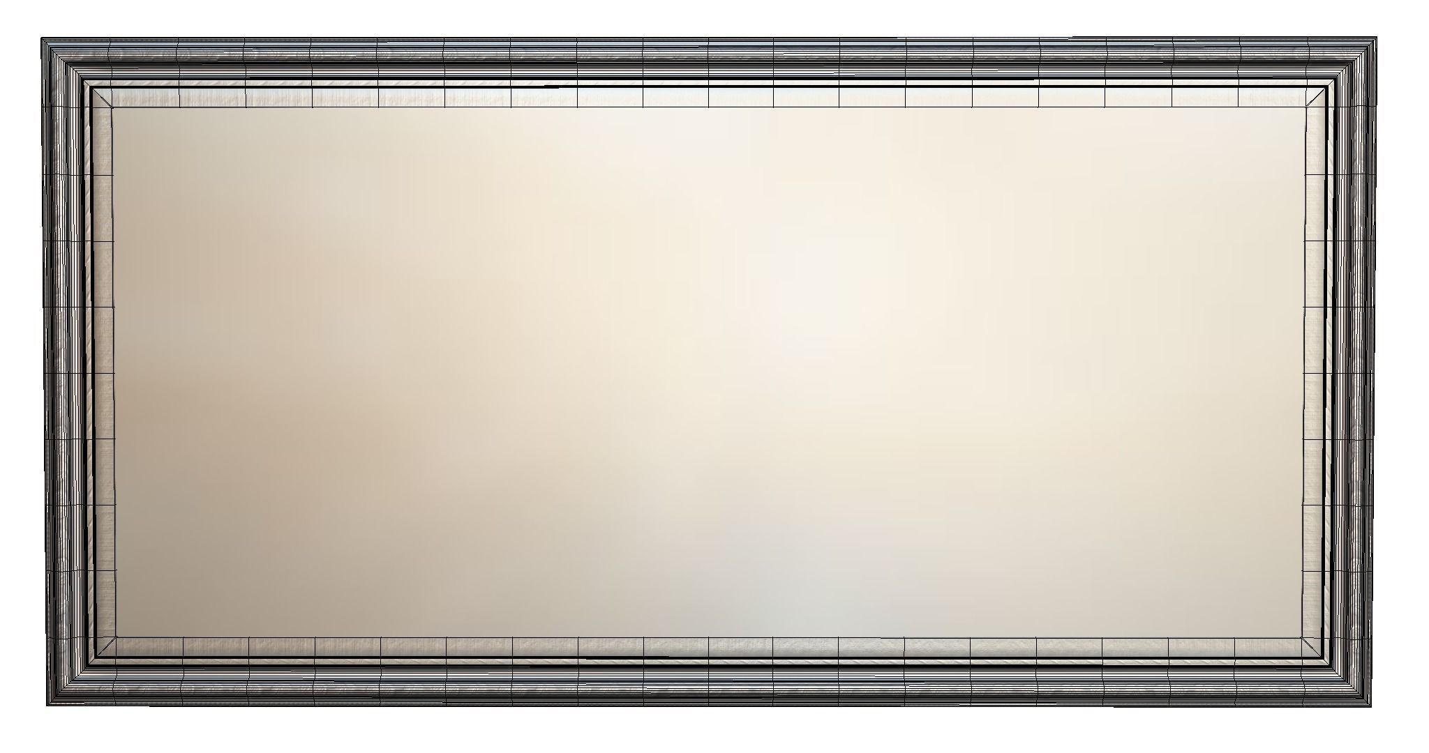 Balinese picture green frame great battle scene Low-poly 3D model_6