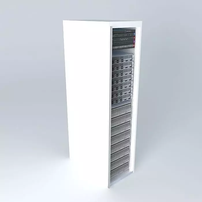 IDC-Cabinet-Sun-Cisco server rack 3D model | CGTrader