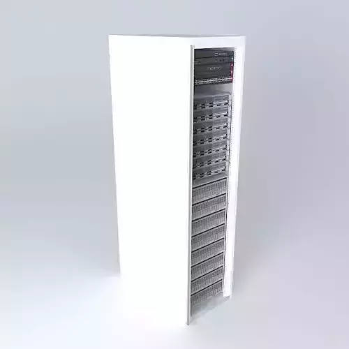 IDC-Cabinet-Sun-Cisco server rack 3D model