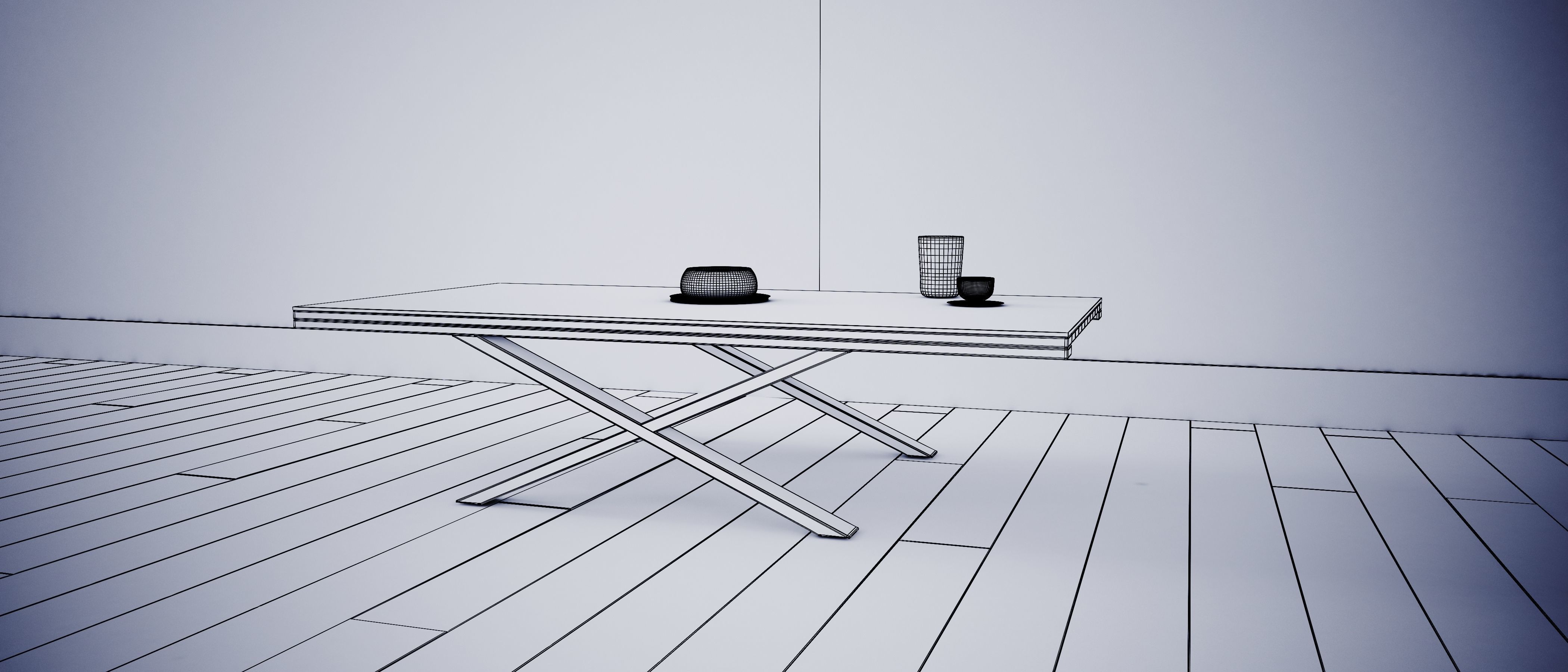 Table - Living Room Furniture 04 3D model_5