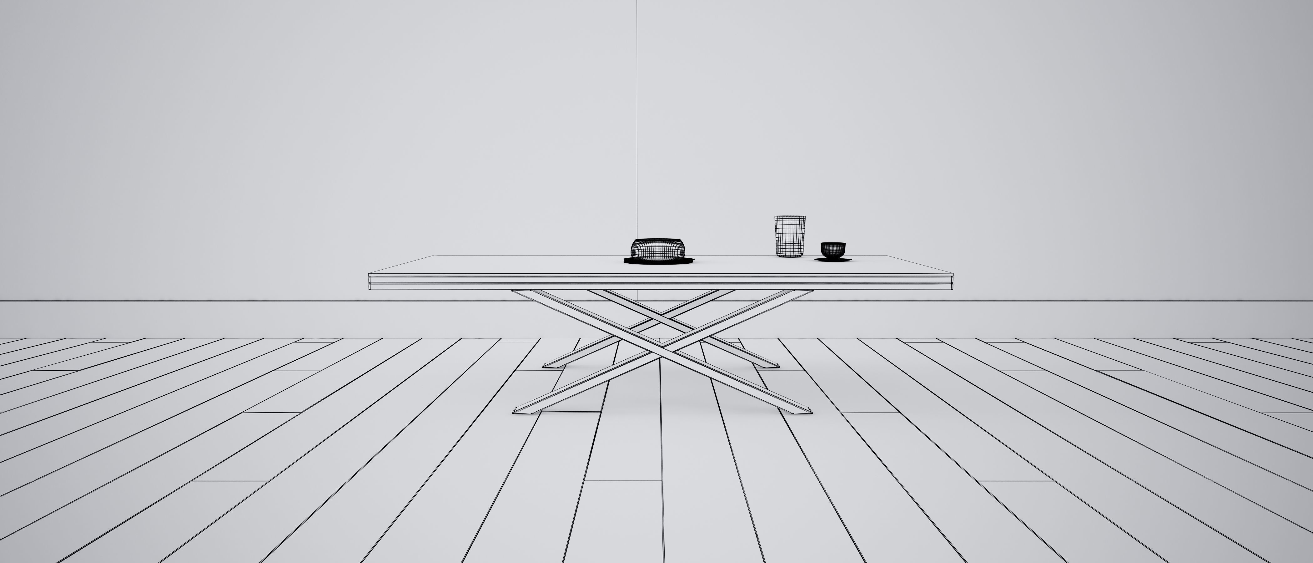 Table - Living Room Furniture 04 3D model_3