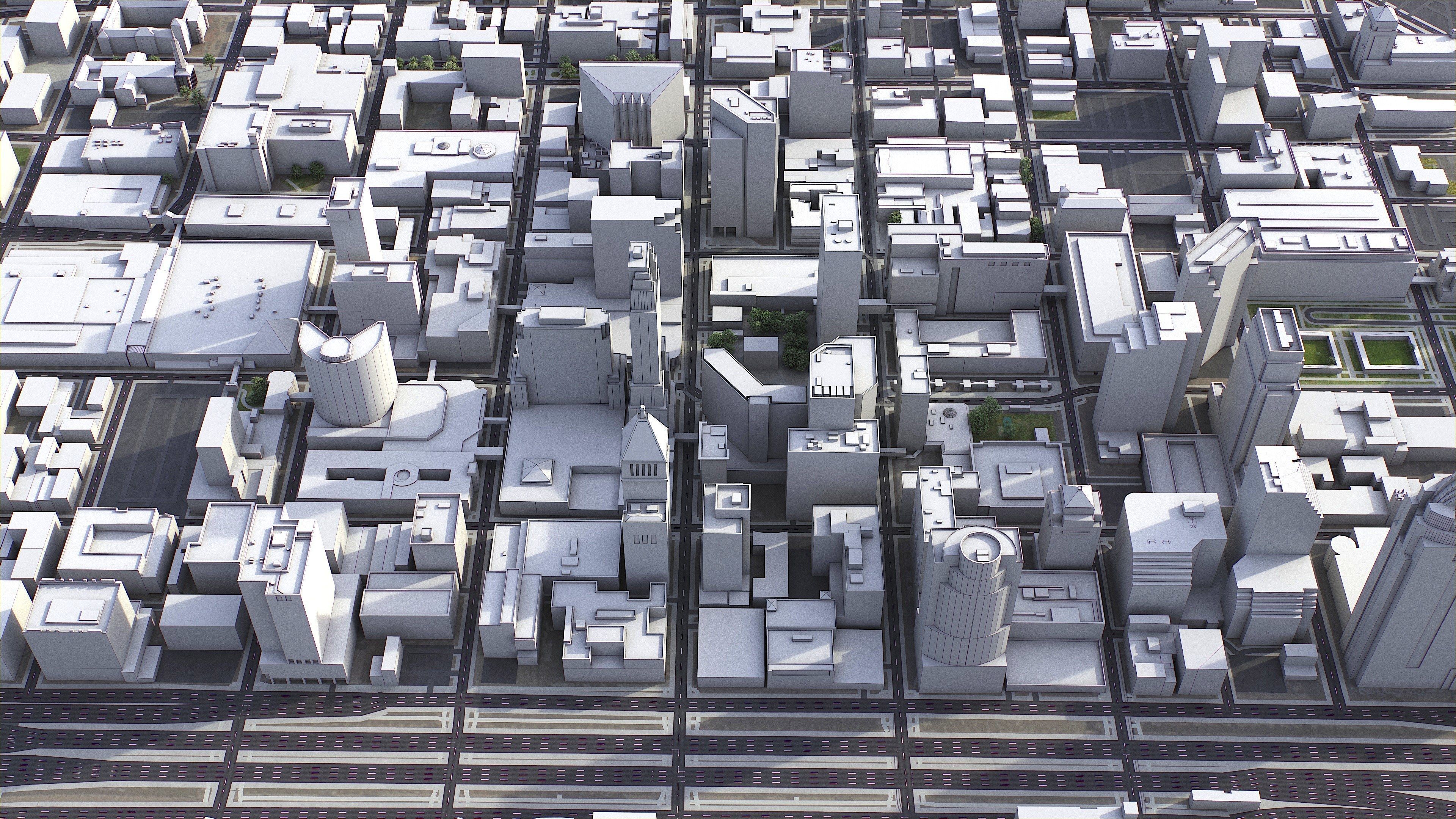 Cincinnati - 3D City Model Low-poly 3D model_19