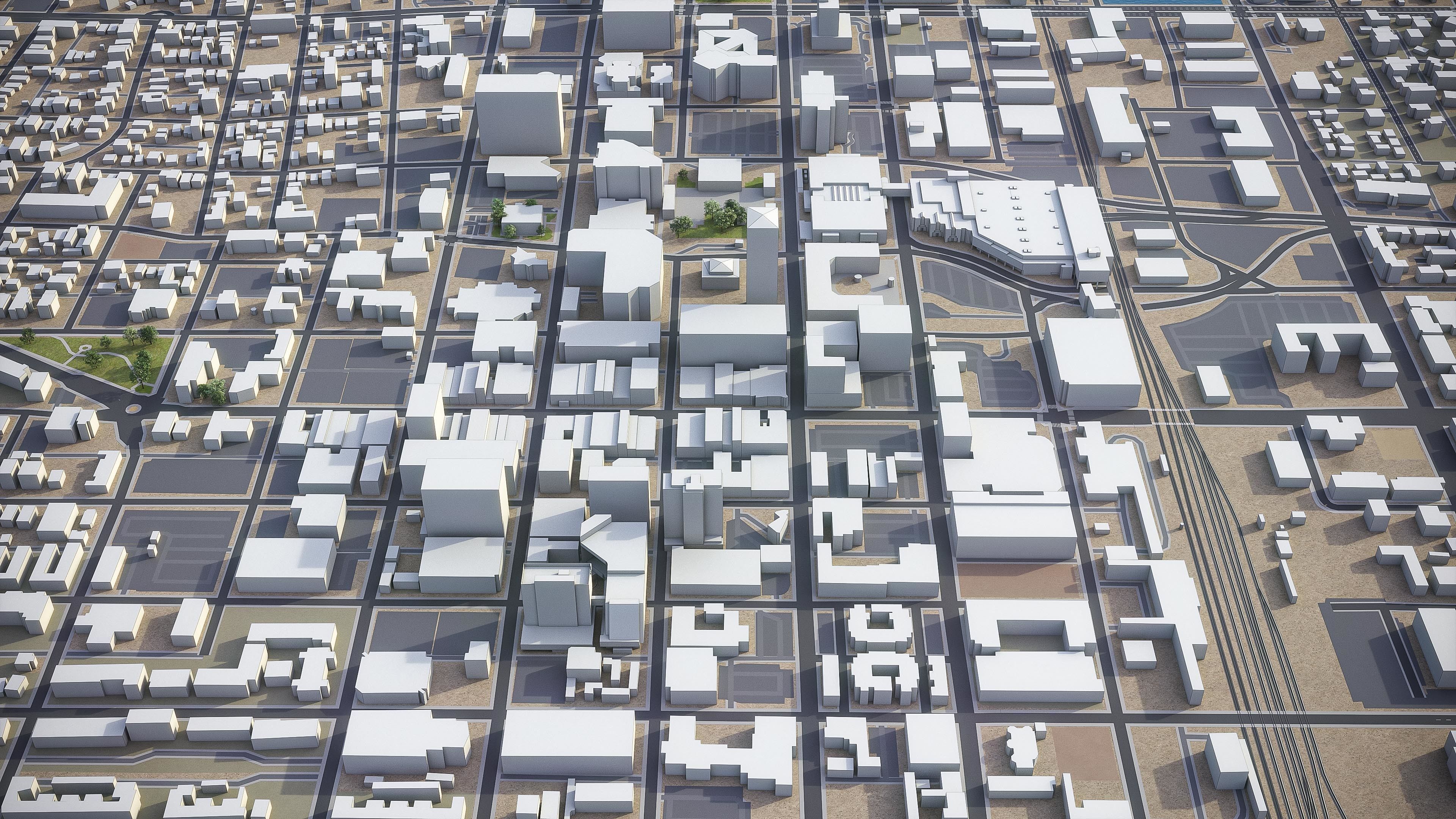 Albuquerque Low-poly 3D model_2