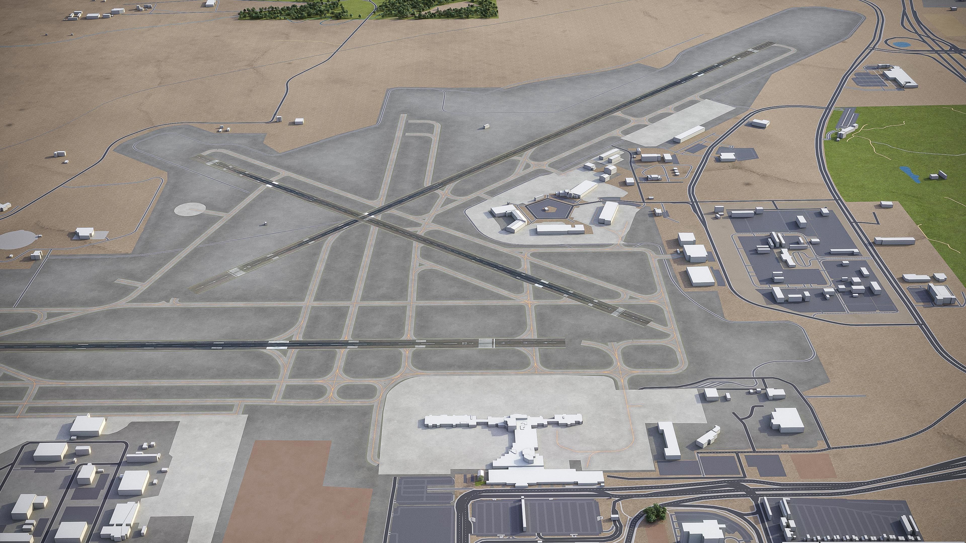 Albuquerque Low-poly 3D model_14