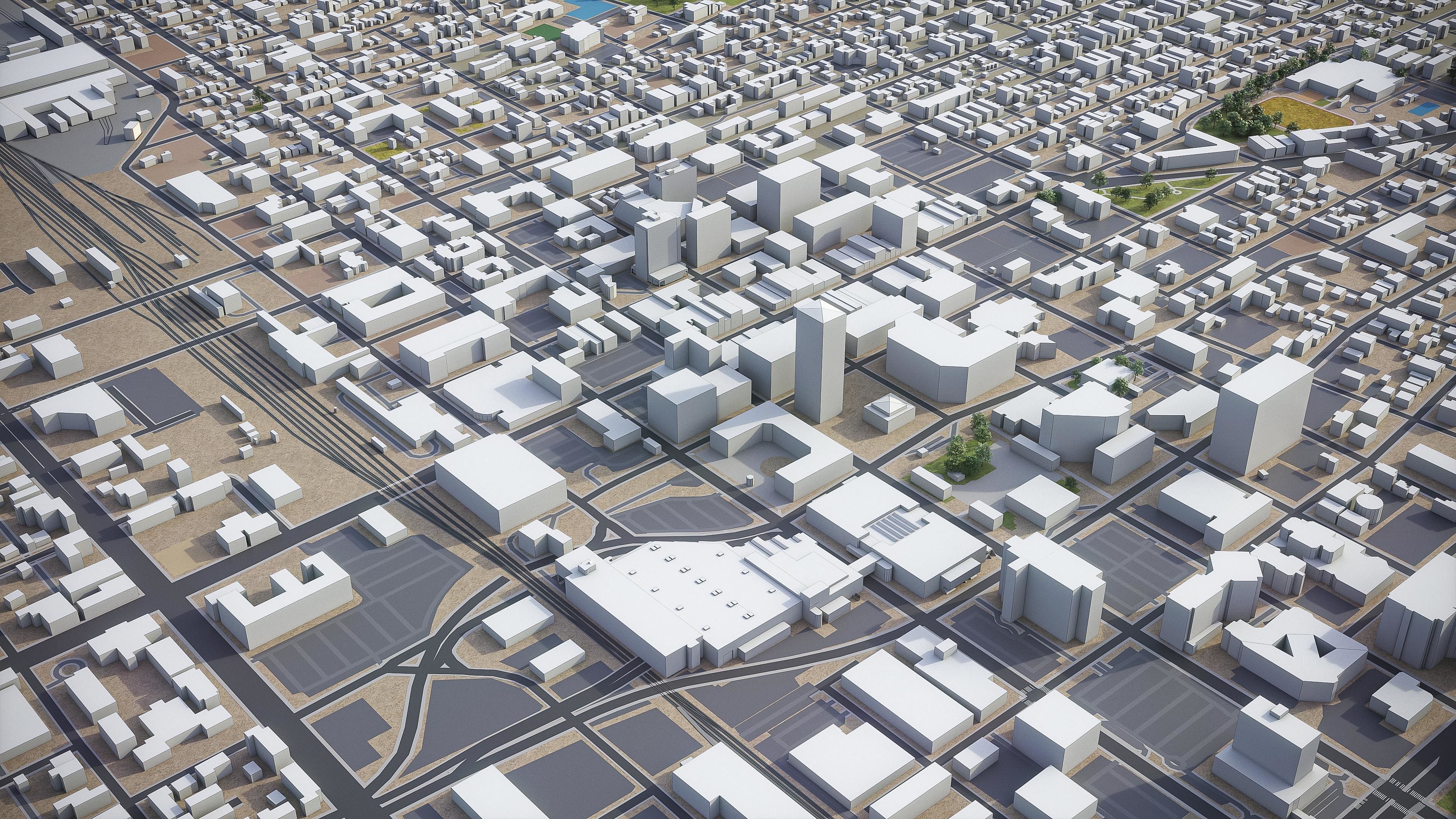Albuquerque Low-poly 3D model_4