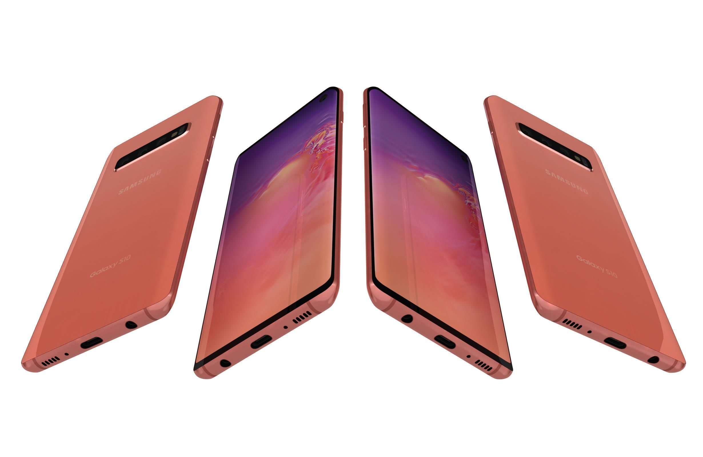 Samsung Galaxy S10 Flamingo Pink 3D model_3