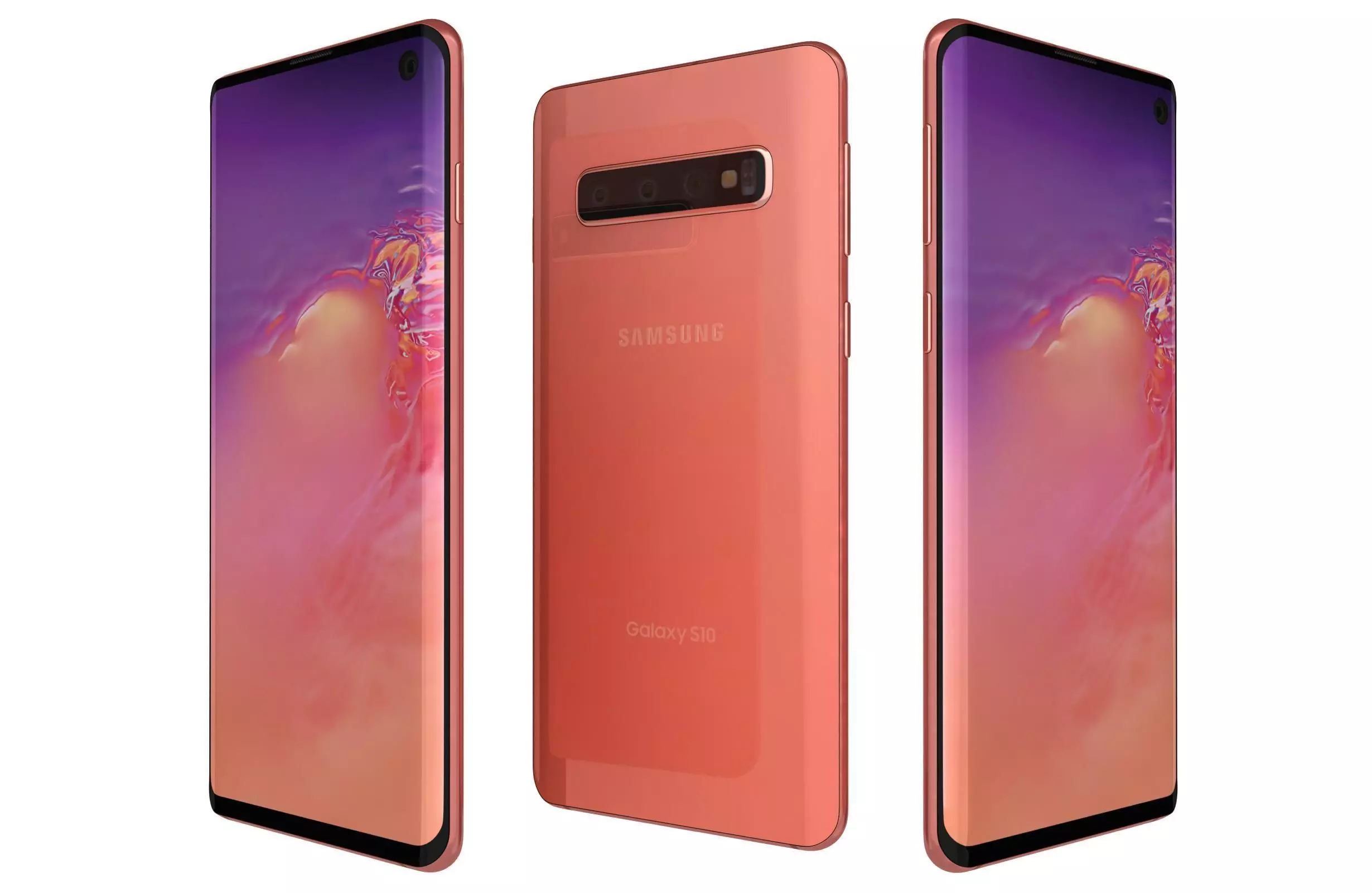 Samsung Galaxy S10 Flamingo Pink 3D model_0