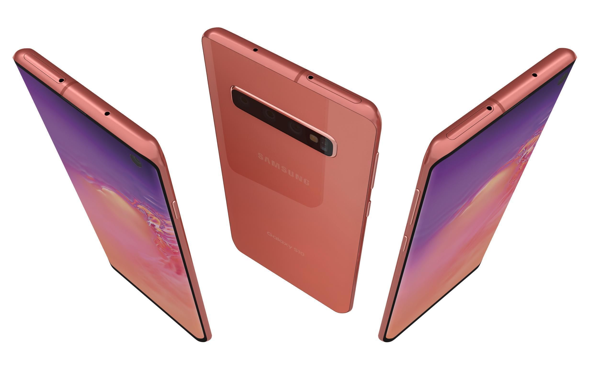 Samsung Galaxy S10 Flamingo Pink 3D model_2