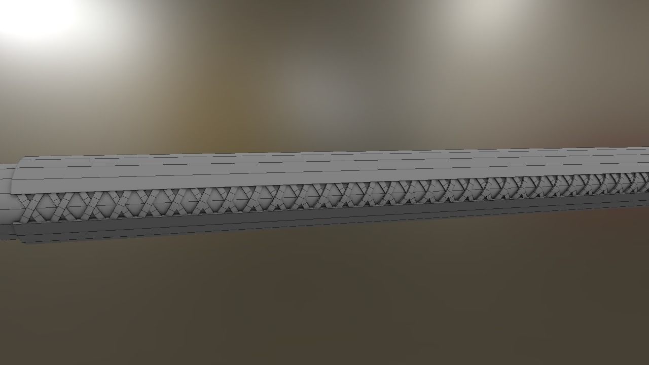 Barbarian Poleaxe Low-poly 3D model_8