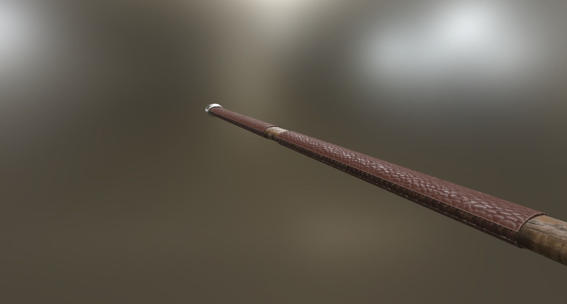Barbarian Poleaxe Low-poly 3D model_2