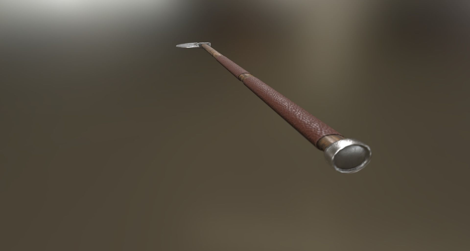 Barbarian Poleaxe Low-poly 3D model_5