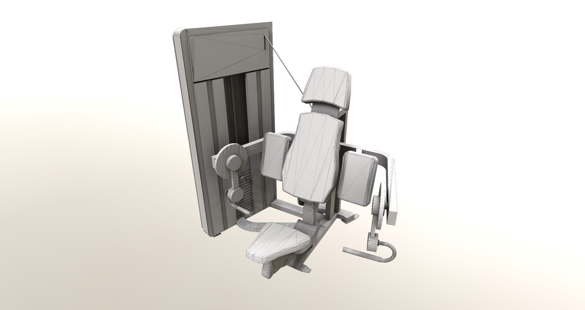 Low-Poly Fitness-Gym Pack Low-poly 3D model_5