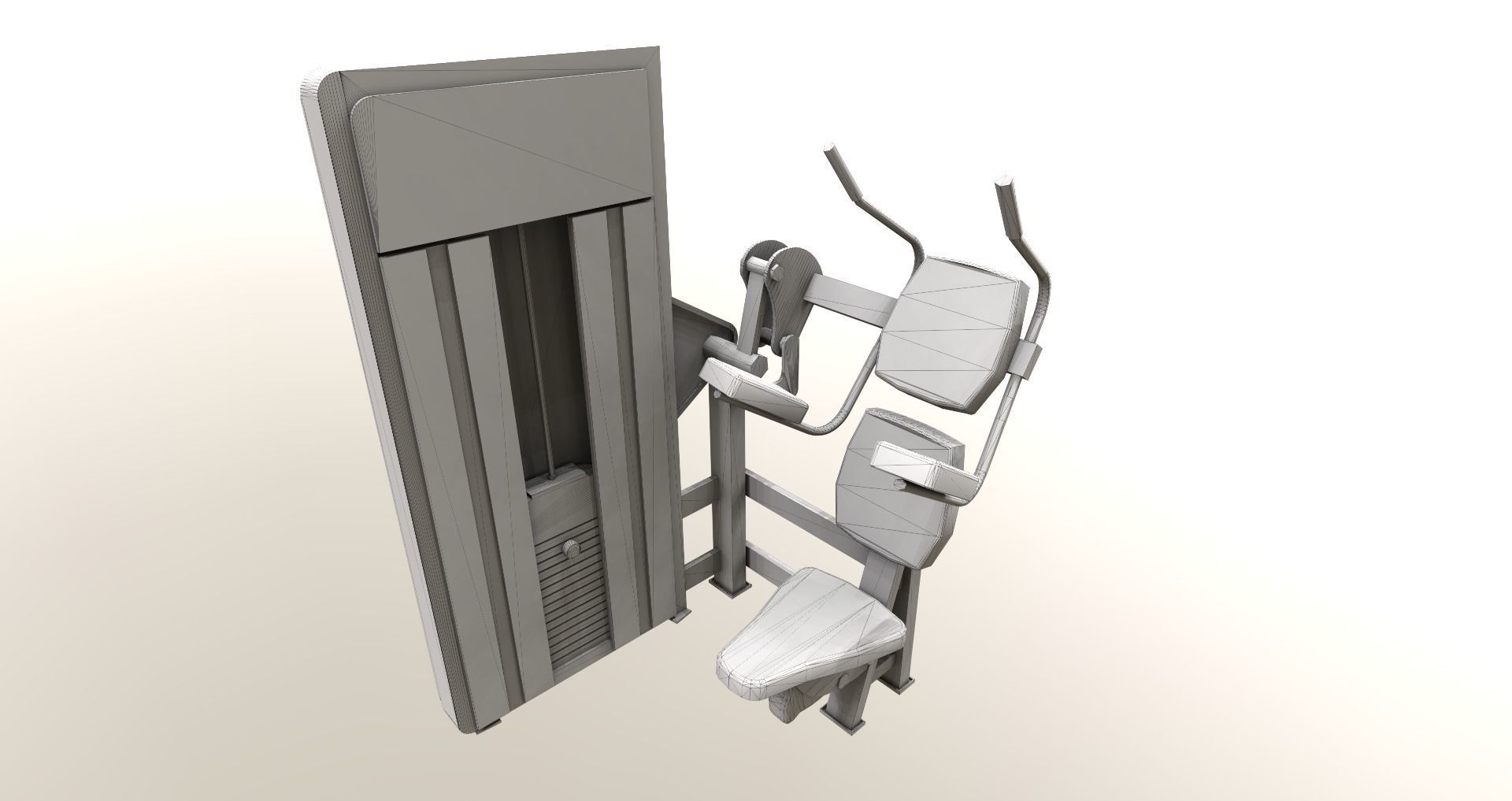 Low-Poly Fitness-Gym Pack Low-poly 3D model_3