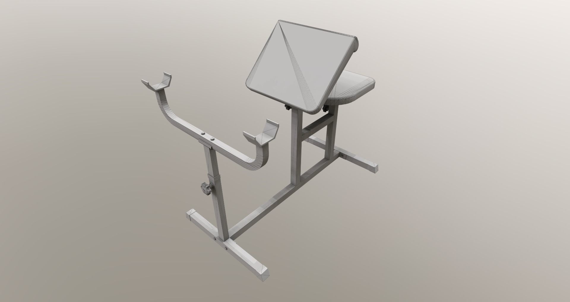 Low-Poly Fitness-Gym Pack Low-poly 3D model_23