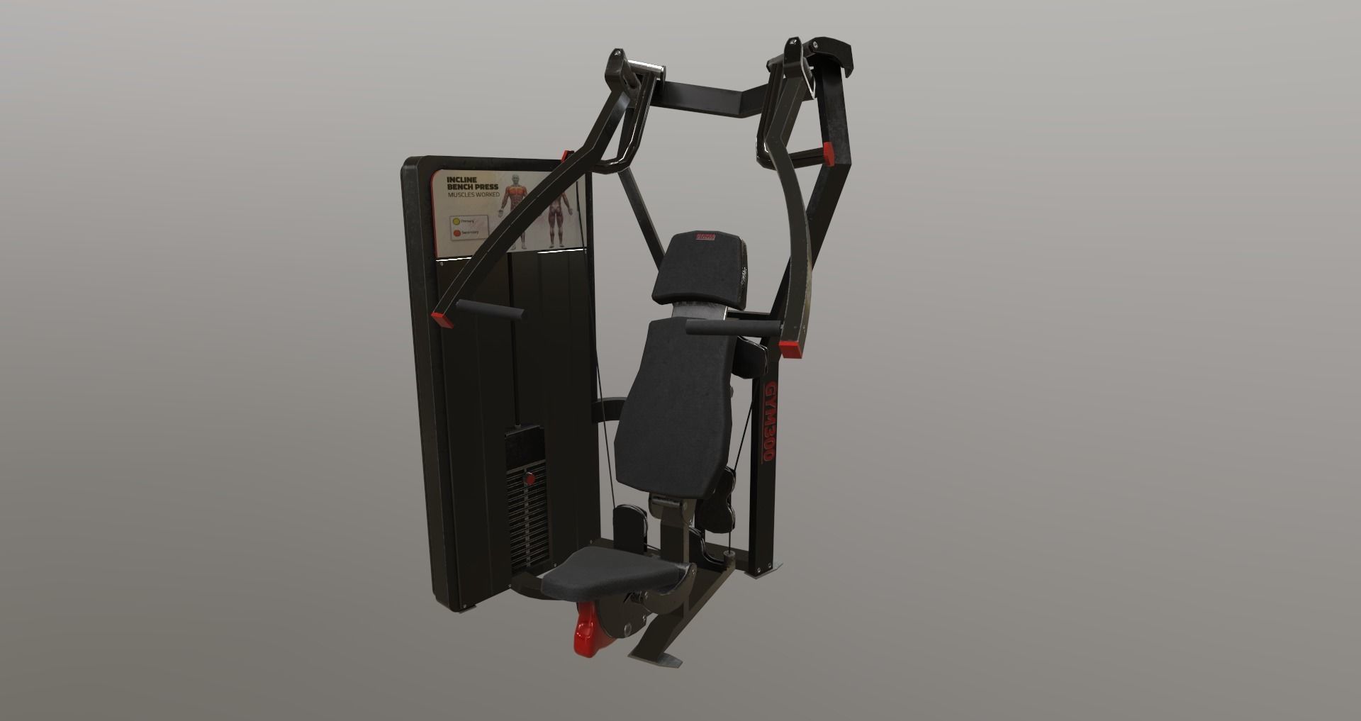Low-Poly Fitness-Gym Pack Low-poly 3D model_14