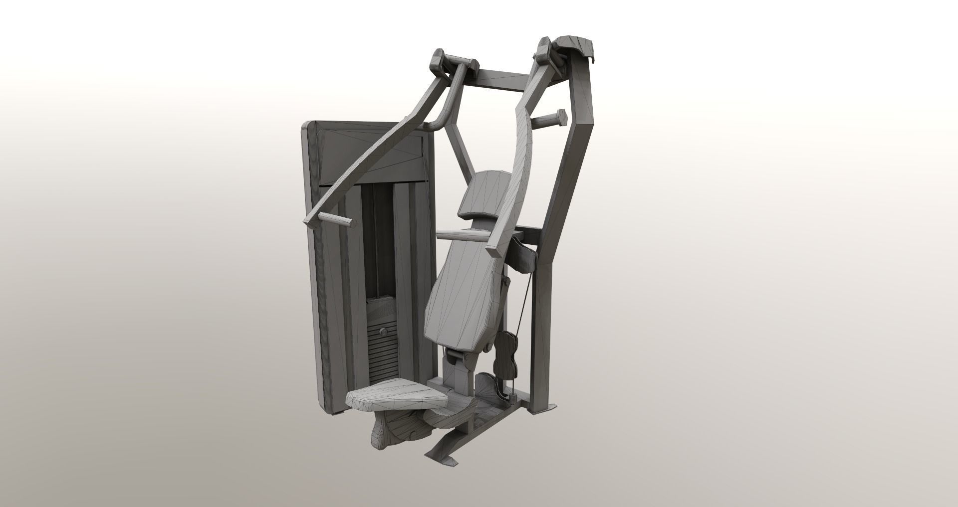 Low-Poly Fitness-Gym Pack Low-poly 3D model_15
