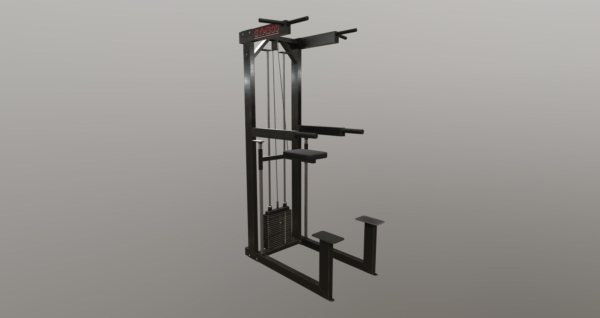 Low-Poly Fitness-Gym Pack Low-poly 3D model_24