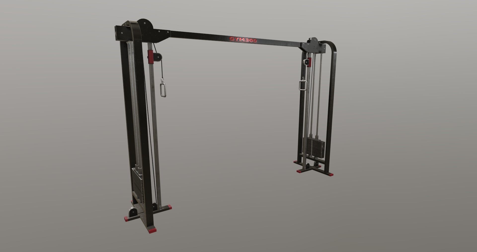 Low-Poly Fitness-Gym Pack Low-poly 3D model_12