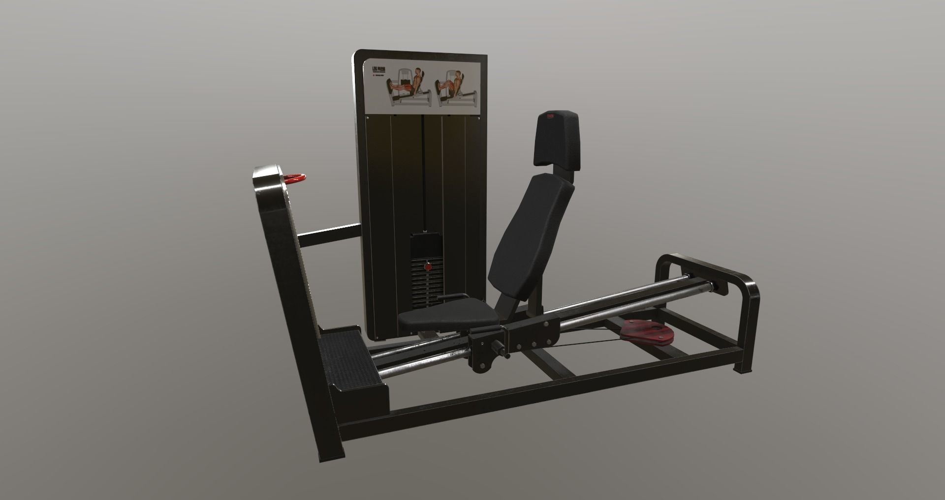 Low-Poly Fitness-Gym Pack Low-poly 3D model_38