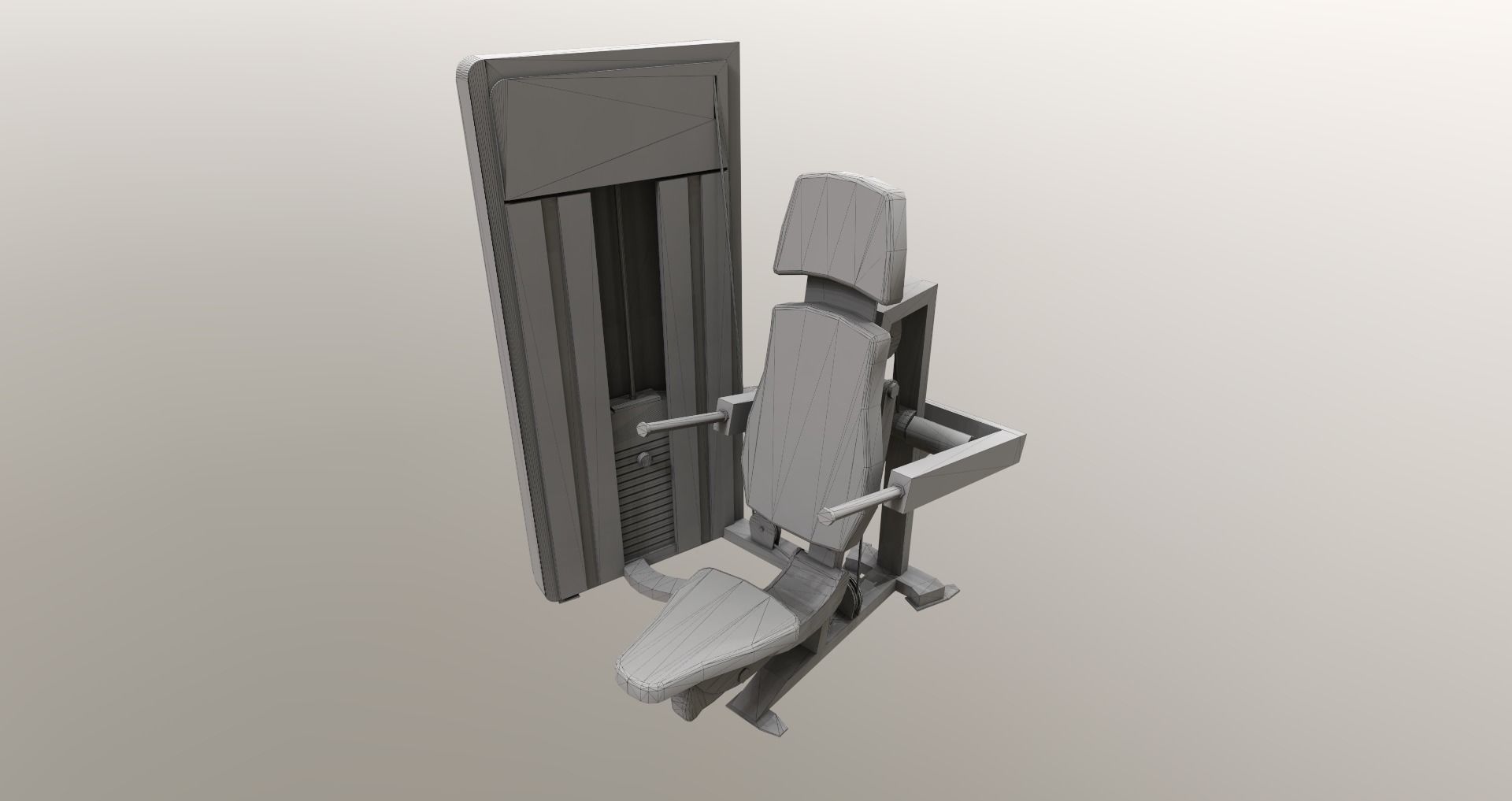 Low-Poly Fitness-Gym Pack Low-poly 3D model_49