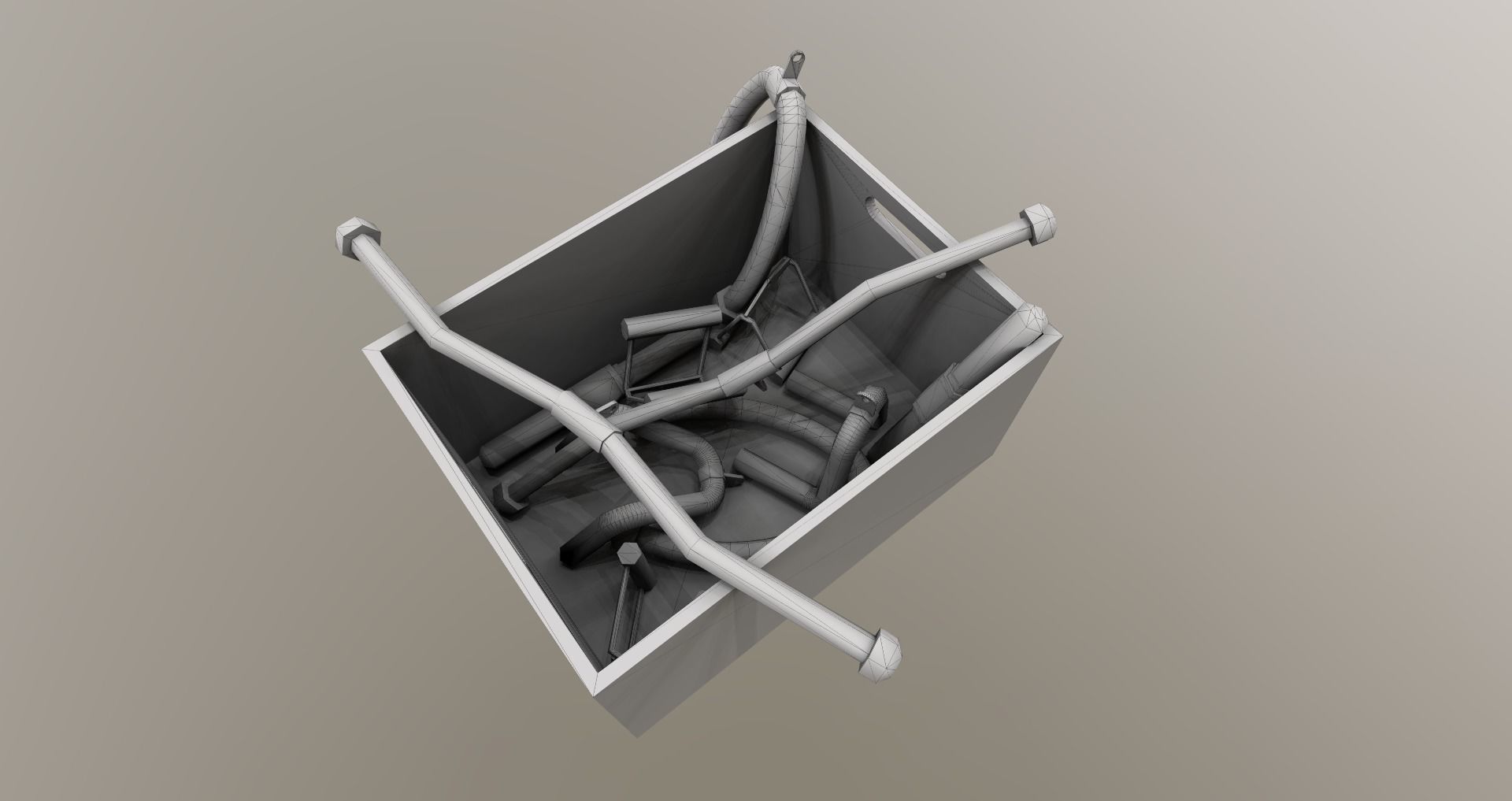 Low-Poly Fitness-Gym Pack Low-poly 3D model_7