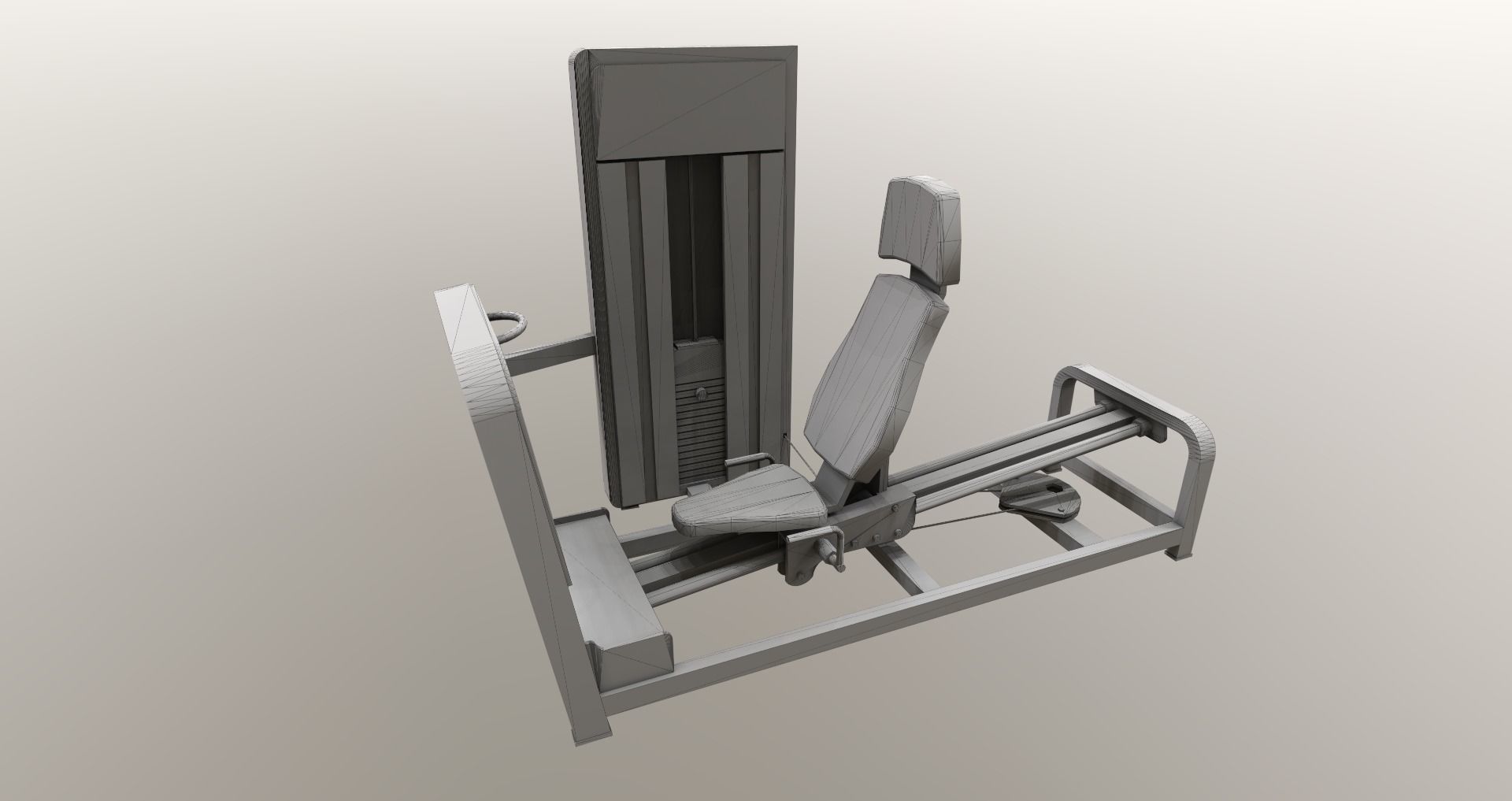 Low-Poly Fitness-Gym Pack Low-poly 3D model_39