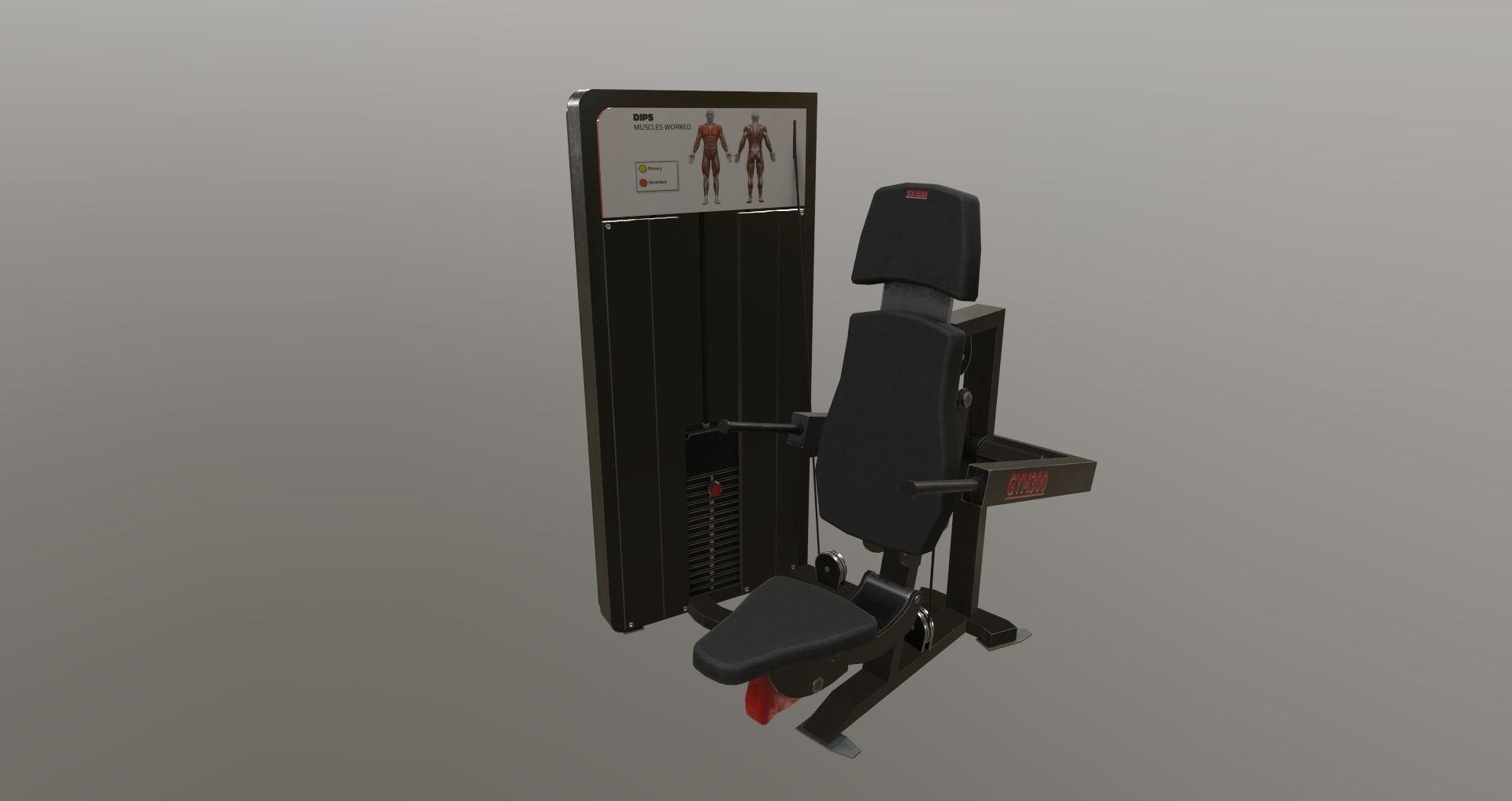 Low-Poly Fitness-Gym Pack Low-poly 3D model_48