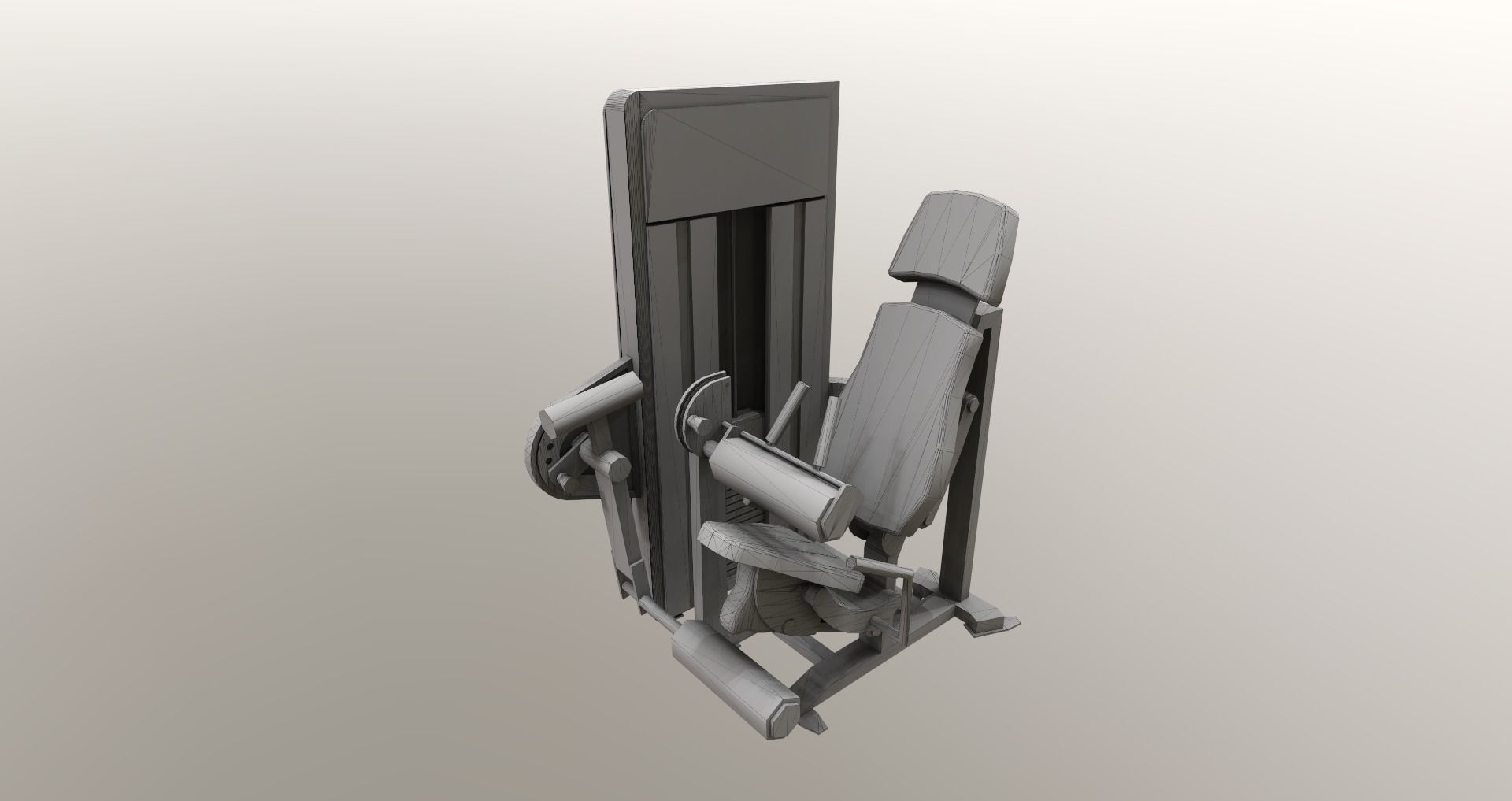 Low-Poly Fitness-Gym Pack Low-poly 3D model_37